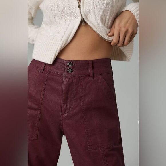 Anthropologie The Wanderer Coated Relaxed Jeans by Pilcro Size 31 Petite - Picture 3 of 4